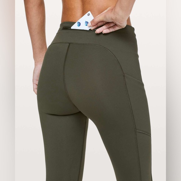 LULULEMON Speed Up Tight *Full On Luxtreme 28” Dark Olive Green Size 6 - Picture 11 of 12